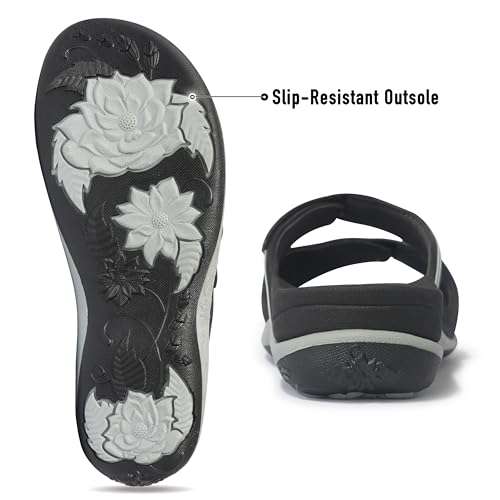 Image of Gold Pigeon Shoes SIGNATURE Comfort Walking Slides Sandals for Women | Arch Support, Waterproof, Non-Slip