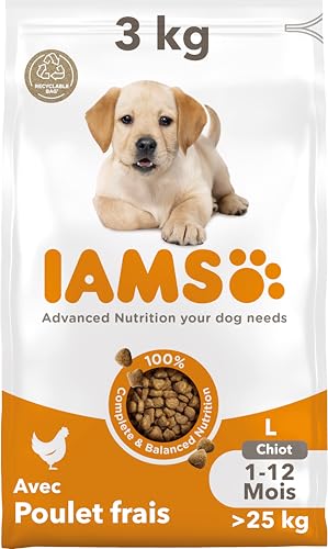 Iams Aliment au Poulet pour Chiot Grande 3 kg