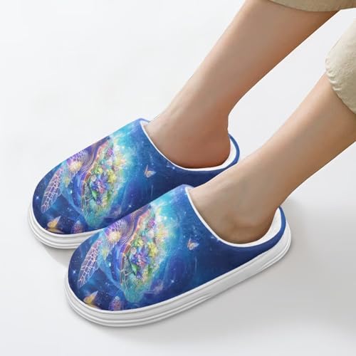 Plush Slippers for Women Warm Fuzzy Platform Height-Increasing Bedroom Home Shoes Indoor Outdoor Slides Winter3