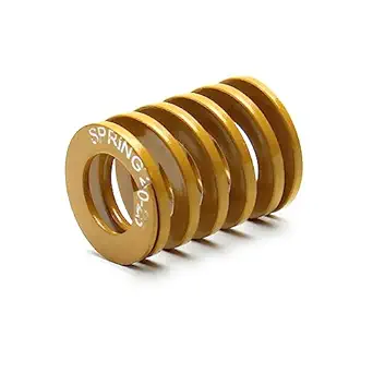 MroMax 3D Printer Die Spring 20mm OD 25mm Long Spiral Stamping Light Load Compression Mould Die Spring Yellow 1PCS 3D Printer Spring Bottom Connect Leveling Compatible with 3D Printer Bed
