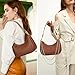 KKXIU Shoulder Bag for Women Cute Hobo and Tote Handbags Retro Clutch Underarm Purse with 2 Removable Straps (Brown)