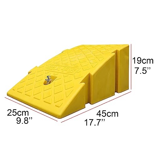 Rampa portátil de plástico ligero para bordillos 45x25x19 cm miniatura 2