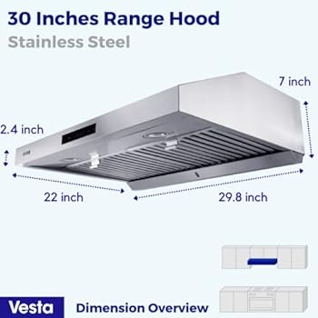 vesta 860 cfm range hood
