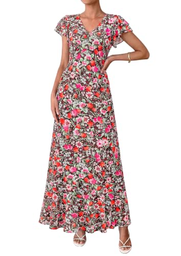 Image of PRETTYGARDEN Womens Summer Boho Floral Maxi Dress
