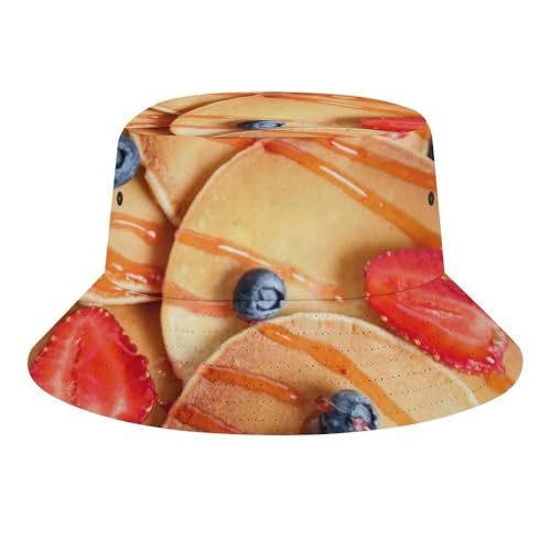 Image of Food Golden Corn Bucket Hats Unisex Washed Cotton Lightweight Outdoor Summer Beach Sun Hats Men Women Bucket Hat for Travel