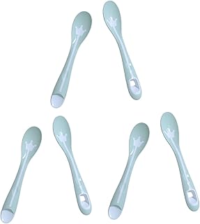 TOYANDONA Conjunto De Colheres Para Bebê 6 Peças Talheres Para Bebês Talheres Para Bebês Colheres Infantis Colheres De Plástico Colheres Para Crianças Colheres De Plástico Colheres