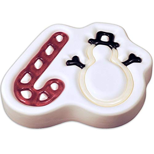 Candy Cane and Snowman Casting Mold