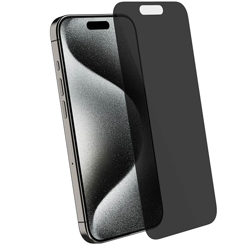 Image of Ghostek 2Pack Screen Protector for iPhone 16 Pro, Full Coverage Tempered Glass Film, 9H Hardness, Easy Installation, HD Clear Glass Protector for Apple iPhone 16 Pro (6.3-Inch, Privacy)