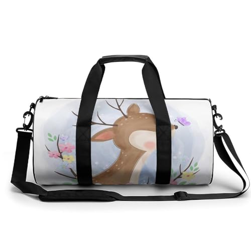 Sac de gym mignon cerf avec grand format 45cm pour le camping