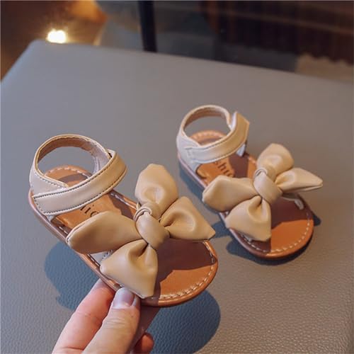 Toddler Girl Sandals Flower Girl Dress Shoes Open Toe Little Kid Summer Flat Shoes with Bow Girls Summer Sandals3