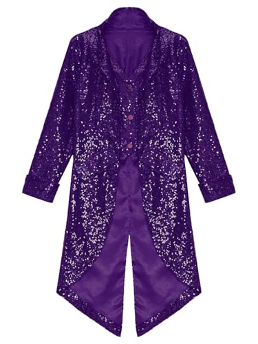 Moily Kids Girls Boys Sequins Steampunk Tailcoat Jacket Vintage Gothic Long Coat Medieval Victorian Frock Coat3