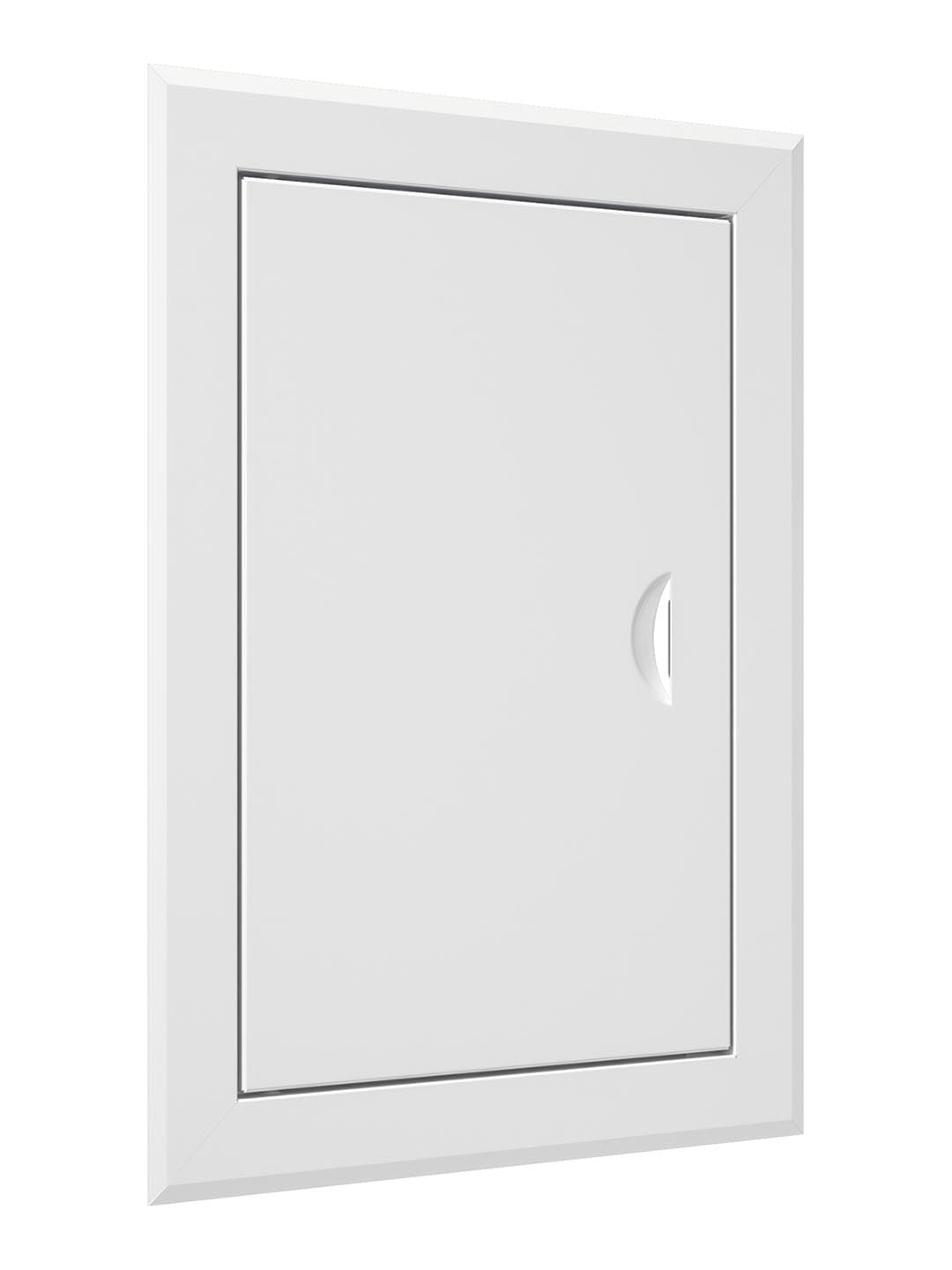 Metal Access Panel for Wall and Ceiling, White Steel Inspection Hatch with Magnetic Closure