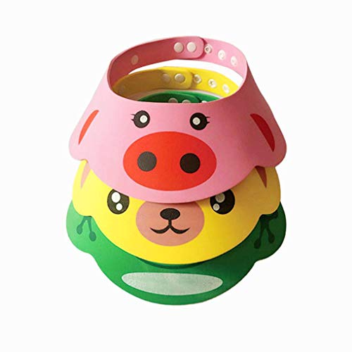 Thicken dos desenhos animados EVA macia do bebê banho de chuveiro Caps Crianças que lavam cabeça de