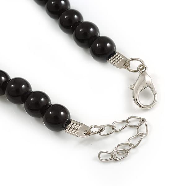 Collar de cerámica negra con pendientes de gota elegantes para lucir un diseño sofisticado 5