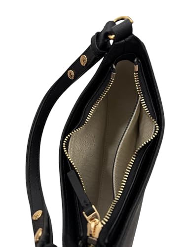 Image of Tory Burch Women's Emerson Zip Shoulder Bag (Black)