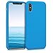 Produktbild kwmobile Hülle kompatibel mit Apple iPhone X - Hülle Silikon gummiert - Handyhülle - Handy Case in Strahlend Blau