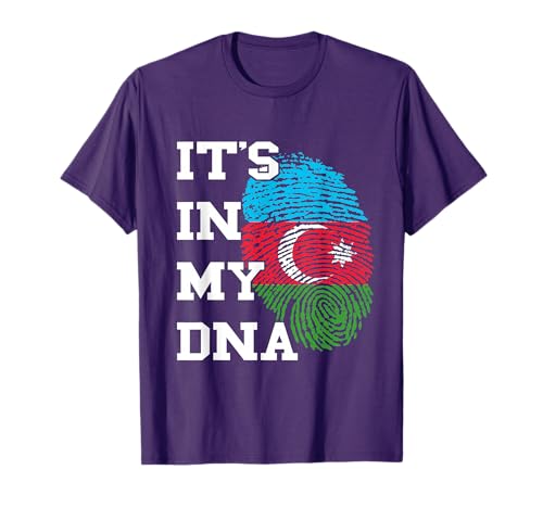 Azerbaijan It's In My DNA Thumb Print Azerbaijani Pride T-Shirt