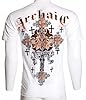 Archaic by Affliction Men's T-Shirt Godfrey Y2K, White, Large #5