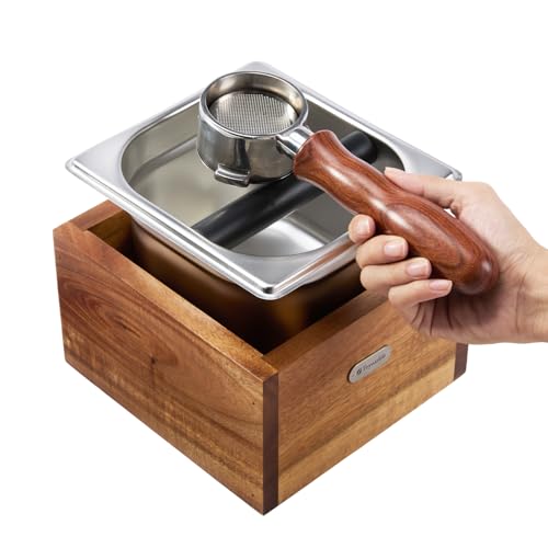 Teyearlife Coffee Knock Box - Wood & Stainless Steel