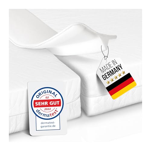 Rosenkern® Liebesbrücke für Matratzen 200 x 25 - [Qualität aus Deutschland] - Matratzen-Ritzenfüller aus einem Stück - Bettritzenfüller - Matratzenkeil für Matratzen & Topper ab 5 cm