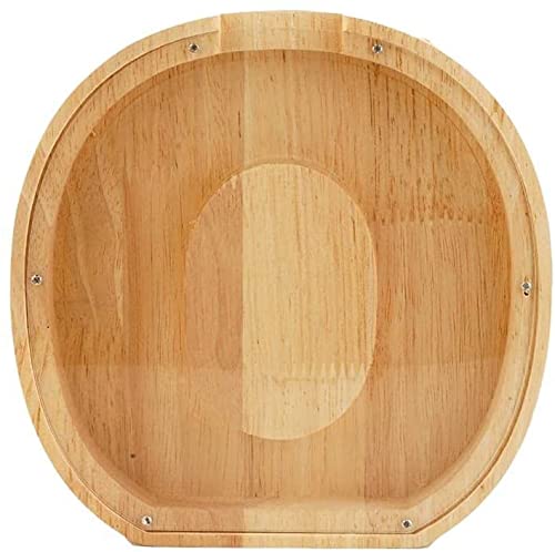 WeiDu77 Twenty-six English Alphabet A-Z Letter Piggy Bank,Large-Capacity Transparent Wooden Alphabet Piggy Bank，Personalized Coin Savings Box, Name