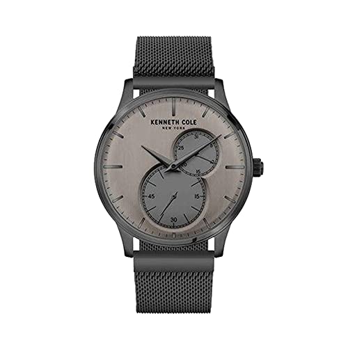 Image of Kenneth Cole Quartz Multifunction Grey Dial Grey Stainless Steel Strap Watch for Men - NEKCWGK2125201MN