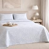 Victorio & Lucchino Colcha Bouti Jacquard (Cama 150cm, Chiara - Celeste)