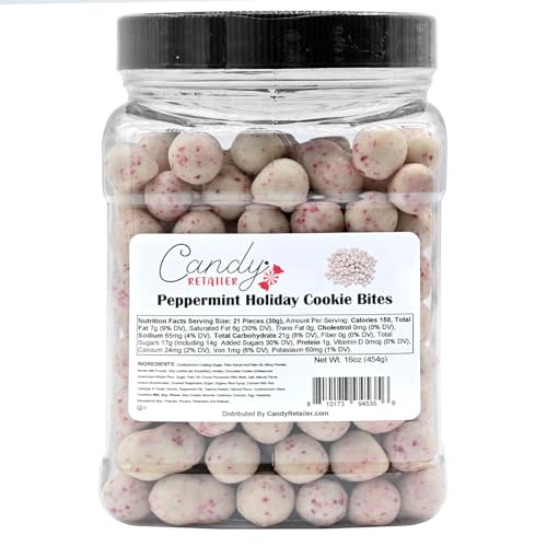 Candy Retailer Peppermint Holiday Cookie Bites 16oz
