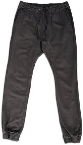 Southpole Men's Jogger Pants in Washed Cotton Twill Fabric