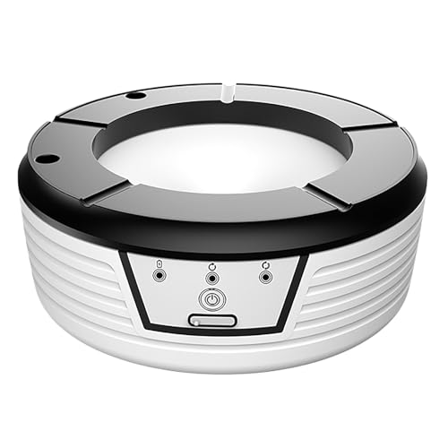 CAWKAY 水洗い灰皿 煙 水循環 無煙灰皿 電子 タバコ スモークレス 脱臭機 空気清浄機 洗浄可能 卓上 オフィス 快適 軽量 (ホワイト) - CAWKAY - 商品画像