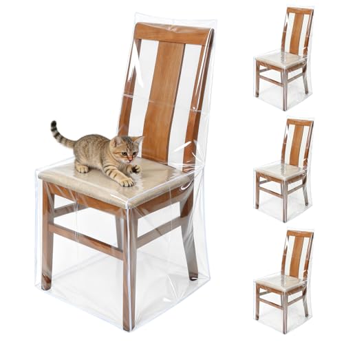 Zipcase 4 Packs Clear All Cover in Plastic Dinning...