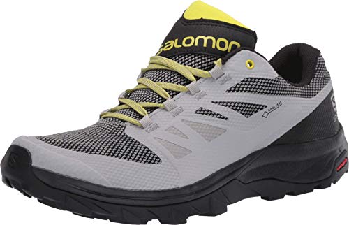 SALOMON L41042600 Herren Wanderschuhe, Grau (Legierung/Schwarz/Nachtkerze...