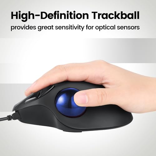 Image of Perixx PERIPRO-303GB Small Trackball 34mm Replacement Ball for Perimice and M570 Elecom Kensington Glossy Blue (18025)