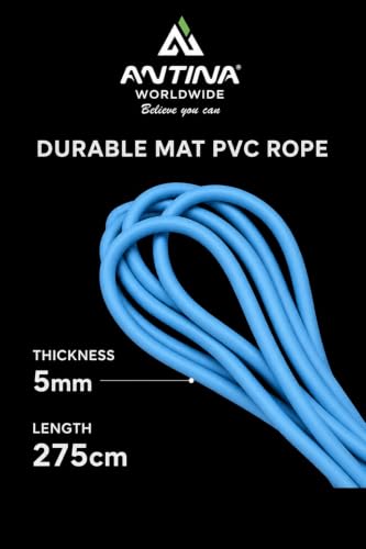 Image of worldwide Skipping Ropes for Men, Women & Kids | Adjustable Jump Ropes with Textured Plastic Grip Tangle-Free Speed Ropes for Fitness, Weight Loss & Home Workout | Exercise Ropes (SKYBLUE)