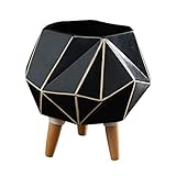 YUXINYAN Blumentopf Balkon Moderne Pflanzenständer Schwarz Keramik Pflanztopf (11