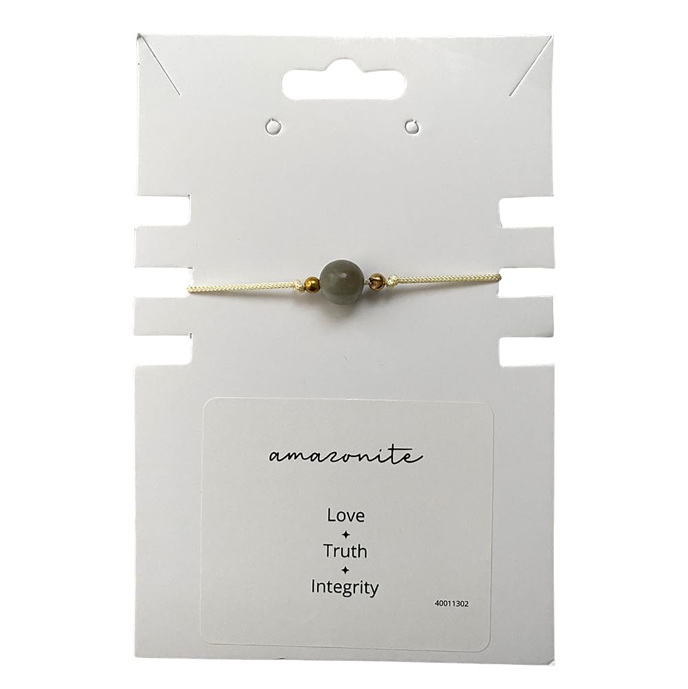 VIE Single Bead Wristlet, Amazonite