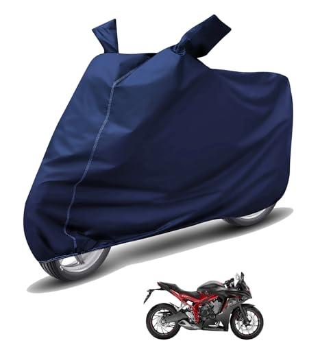 Image of Auto Hub Waterproof Bike Cover Compatible with CBR 650F Dustproof, UV Protection Two Wheeler Bike CBR 650F Cover - Blue
