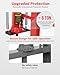 6 Ton Hydraulic Shop Press, Heavy-Duty h-Frame Garage Press with Adjustable Worktable & Stamping Plates – Ideal for Metal Bending, Straightening, Bearing & u-Joint Installation, Floor Standing Worksho