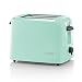 Produktbild Bosch Kompakt Toaster TAT3A012, integrierter Edelstahl-Brötchenaufsatz, mit Abschaltautomatik, mit Auftaufunktion, perfekt für 2 Scheiben Toast, Liftfunktion, breit, Brotzentrierung, 980 W, türkis