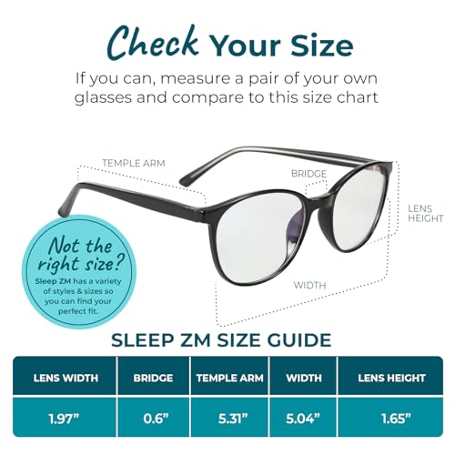 Image of Sleep ZM Blue Light Blocking & Light Sensitivity Glasses - 14 Lens Types for Comfort, Relaxation, Sleep & Relief
