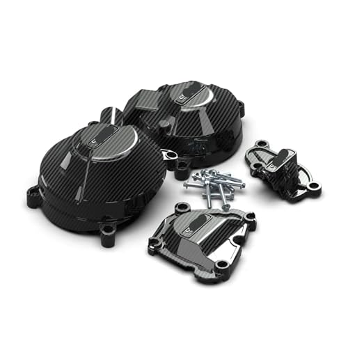 Cubiertas de motor para MT-09 2021-2025 y XSR900 protector de carter negro 3