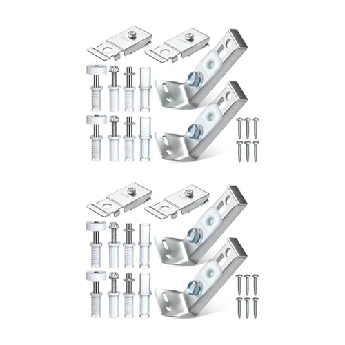Kit de Herrajes para Puertas Bifold 3 juegos Reparación para Closet, Piezas para Puertas Plegables Correderas miniatura 1