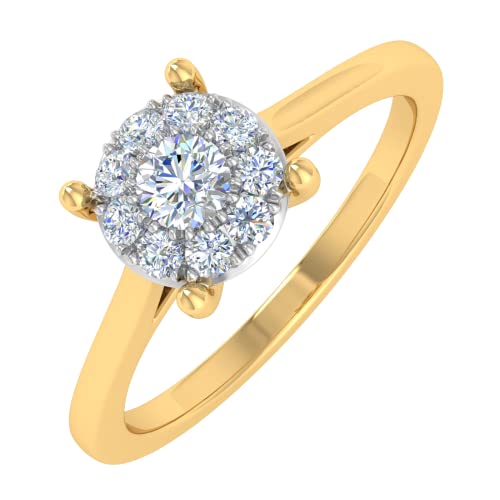 1/5 Carat Prong Set Diamond Engagement Ring in 10K Solid Gold