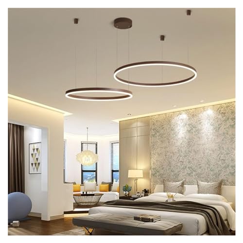 Lustre suspendu LED réglable en hauteur avec télécommande en métal et acrylique