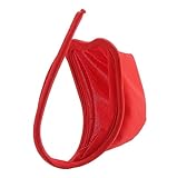 Sexy C-string Men's Underwear Transparent-type Panties Thong Men's G-string Panties Invisible Couple G-string (Spandex, Red)