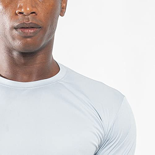 Kit 3 Camisa Uv 50+ Blusa Masculina Térmica Manga Longa (G, Preto, Cinza, Branco)