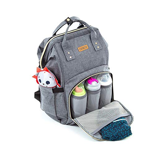 Cosco Kids, Mochila Multifuncional Peggy, Cinza Mescla