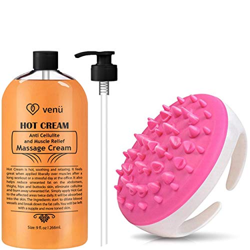 Hot Cream With cellulite massager, Anti Cellulite, Muscle Massager Gel, Muscle Relaxant & Pain Relief Cream, Firms Skin Treatment - Tightens Skin, Soothes, Relaxes, 9OZ (Hotcream W/ Message Scrubber) Hot Cream With cellulite massager, Anti Cellulite, Muscle Massager Gel, Muscle Relaxant & Pain Relief Cream, Firms Skin Treatment - Tightens Skin, Soothes, Relaxes, 9OZ (Hotcream W/ Message Scrubber)