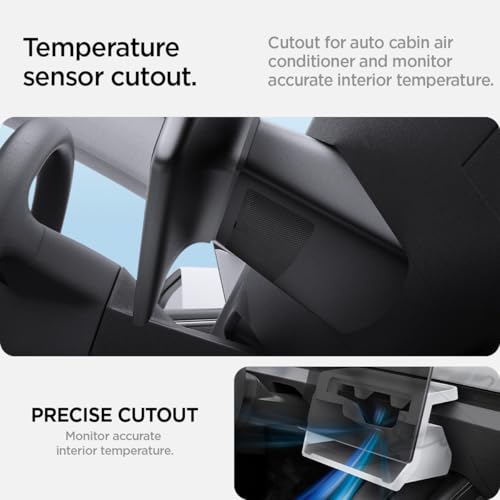 Image of Spigen Under Screen Storage Organizer for Tesla Model Y Juniper - White | Model 3 Highland / Only Standard, Premium & Performance (2026 /2025) [Upgraded] / For Tesla Model YL