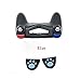 1 paio di bottoni in silicone con disegno personalizzato zampa di gatto con adesivo per controller PS4 L2 R2 Button Cover (blu)
